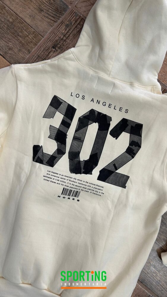 Buzo Hoodie "302 Los Angeles"