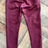 Pantalón jogger frisa con puños – Bordó