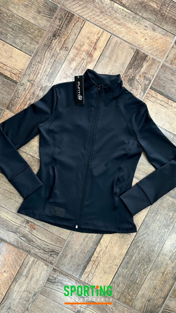 Campera deportiva entallada con cierre