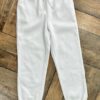 Jogger de polyester – Blanco