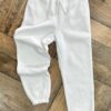 Jogger de polyester – Blanco