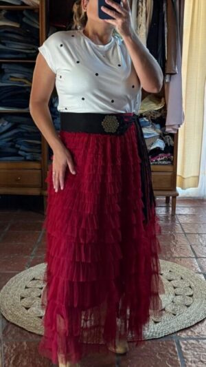 Pollera Tul en Capas