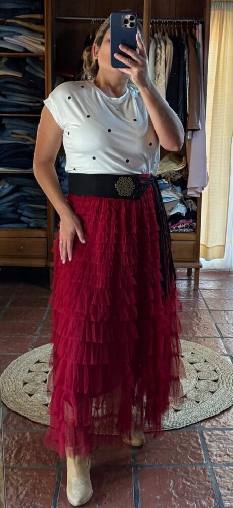 Pollera Tul en Capas