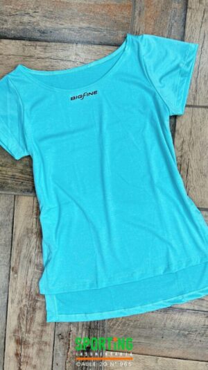 Remera deportiva BIG FINE – Celeste