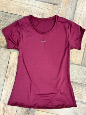 Remera deportiva CLV bordo