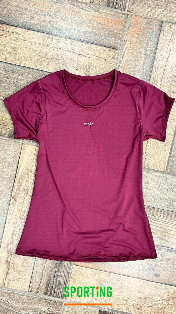 Remera deportiva CLV bordo